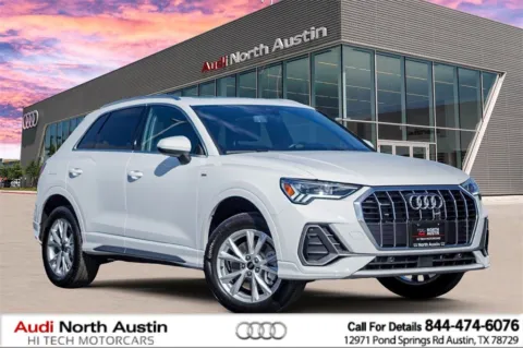 White 2025 Audi Q3 S line Premium for sale in Austin, TX