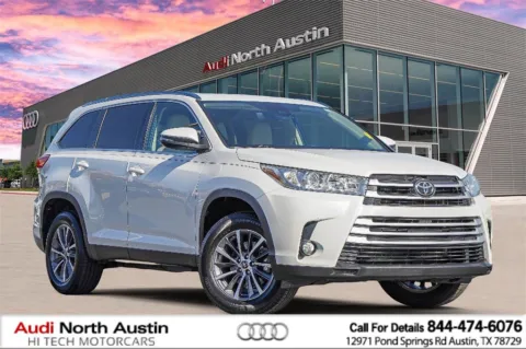 White 2019 Toyota Highlander XLE for sale in Austin, TX