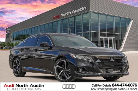 Black 2021 Honda Accord Sedan Sport for sale in Austin, TX