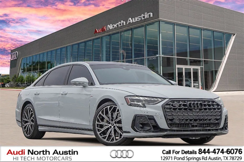 White 2024 Audi A8 L 55 for sale in Austin, TX