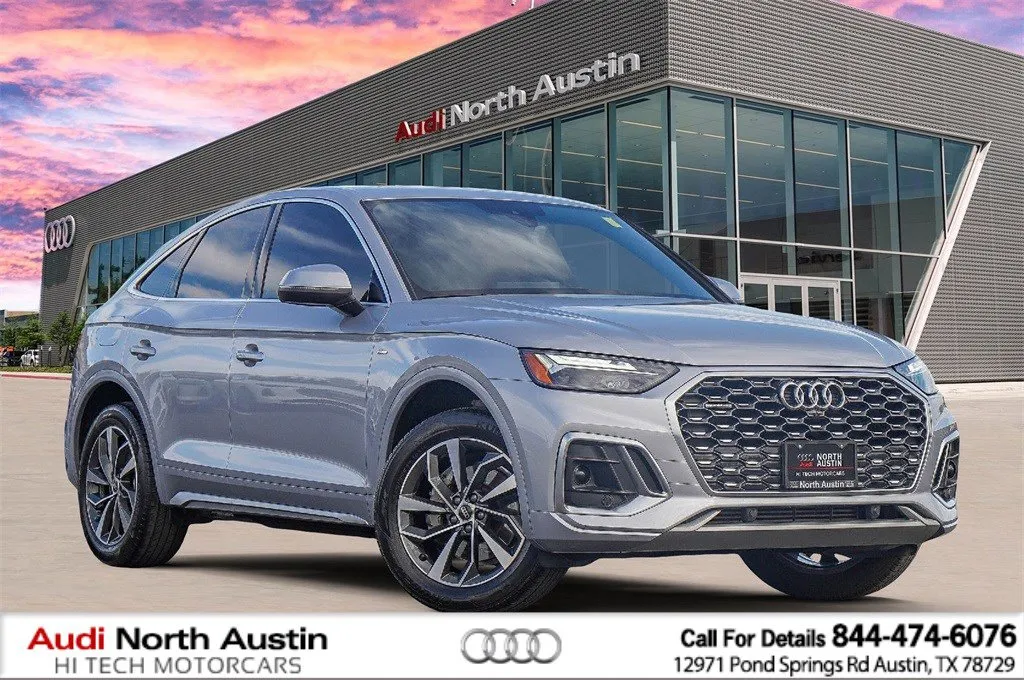 Silver 2022 Audi Q5 Sportback S line Premium Plus for sale in Austin, TX