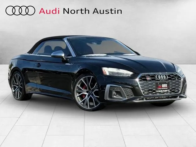 Black 2023 Audi S5 Cabriolet Premium Plus for sale in Austin, TX