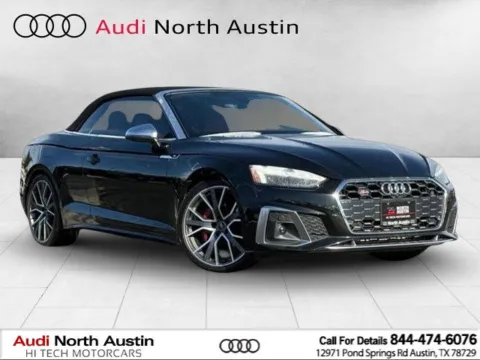 Black 2023 Audi S5 Cabriolet Premium Plus for sale in Austin, TX