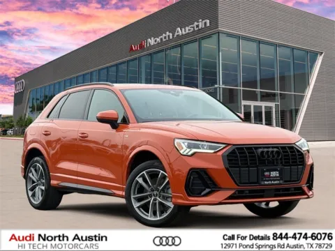 Orange 2022 Audi Q3 S line Premium Plus for sale in Austin, TX