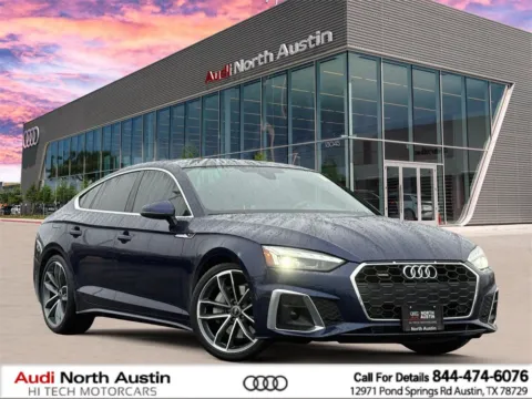Blue 2023 Audi A5 Sportback S line Premium Plus for sale in Austin, TX