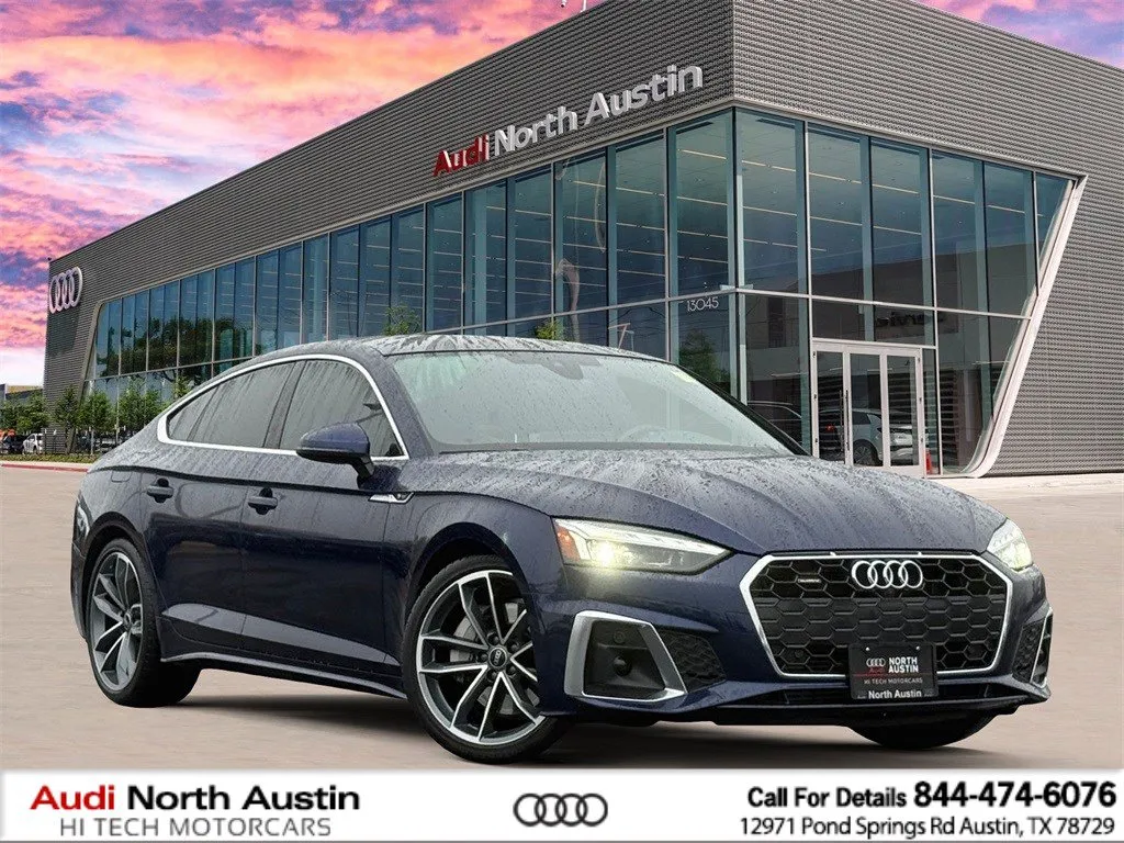Blue 2023 Audi A5 Sportback S line Premium Plus for sale in Austin, TX