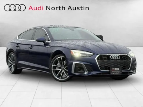 Blue 2023 Audi A5 Sportback S line Premium Plus for sale in Austin, TX