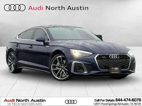 Blue 2023 Audi A5 Sportback S line Premium Plus for sale in Austin, TX