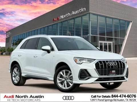 White 2023 Audi Q3 S line Premium for sale in Austin, TX