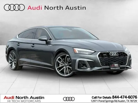 Gray 2023 Audi A5 Sportback S line Premium Plus for sale in Austin, TX