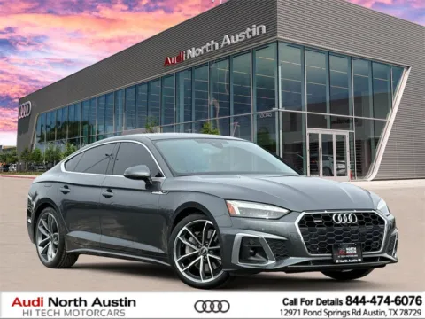 Gray 2023 Audi A5 Sportback S line Premium Plus for sale in Austin, TX