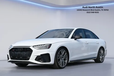 White 2023 Audi S4 Sedan Premium Plus for sale in Austin, TX
