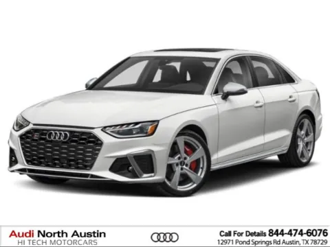 White 2023 Audi S4 Sedan Premium Plus for sale in Austin, TX