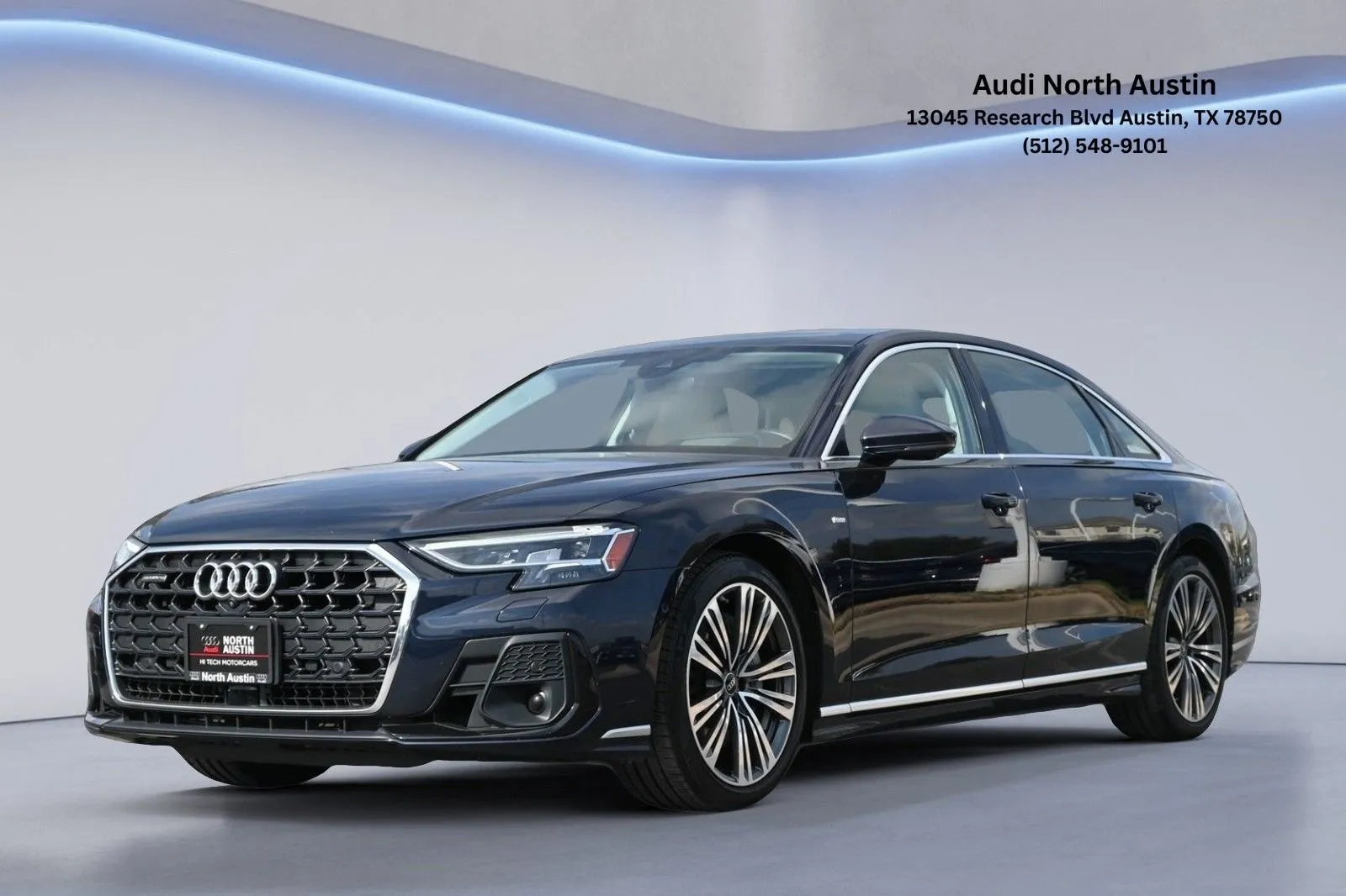 Blue 2022 Audi A8 L 55 for sale in Austin, TX