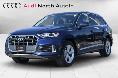 Blue 2022 Audi Q7 Premium for sale in Austin, TX