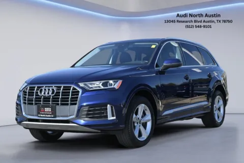 Blue 2022 Audi Q7 Premium for sale in Austin, TX