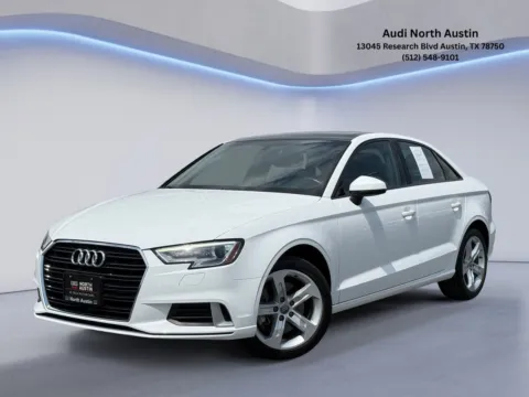 White 2018 Audi A3 Sedan 2.0T Premium for sale in Austin, TX