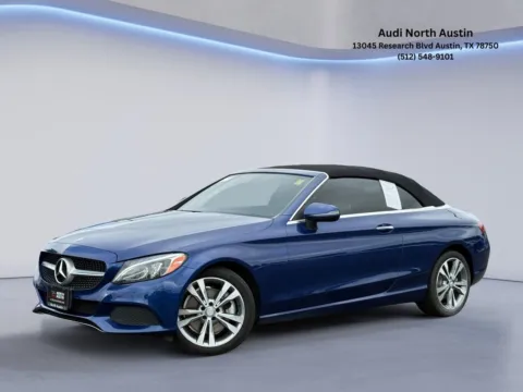 Blue 2017 Mercedes-Benz C-Class C 300 for sale in Austin, TX