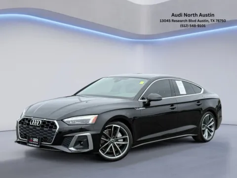 Black 2024 Audi A5 Sportback S line Premium Plus for sale in Austin, TX
