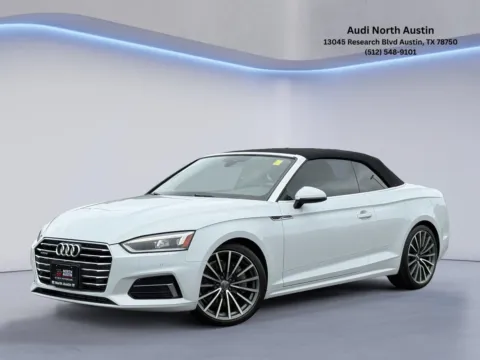 White 2018 Audi A5 Cabriolet Premium Plus for sale in Austin, TX