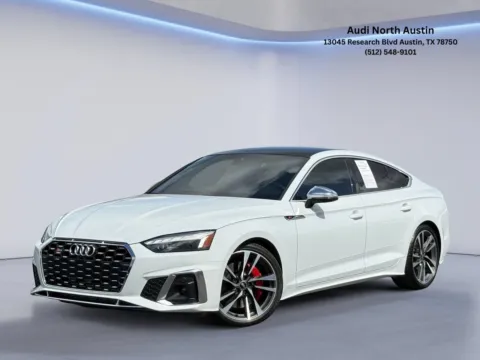 White 2023 Audi S5 Sportback Premium Plus for sale in Austin, TX