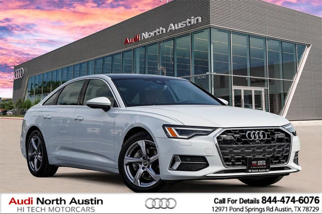 White 2025 Audi A6 Sedan Premium Plus for sale in Austin, TX