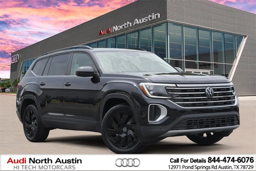 Black 2024 Volkswagen Atlas 2.0T SE w/Technology for sale in Austin, TX