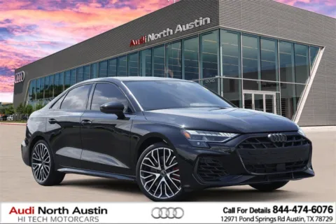 Black 2025 Audi S3 Premium Plus for sale in Austin, TX
