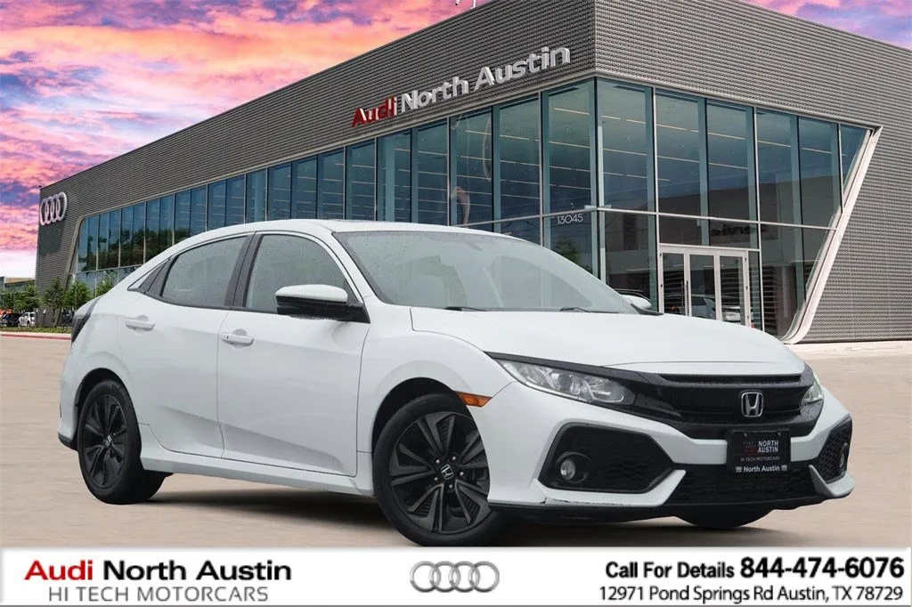 White 2018 Honda Civic Hatchback EX-L Navi for sale in Austin, TX