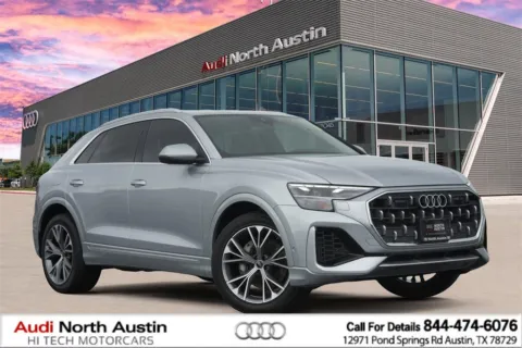 Silver 2024 Audi Q8 Premium Plus for sale in Austin, TX