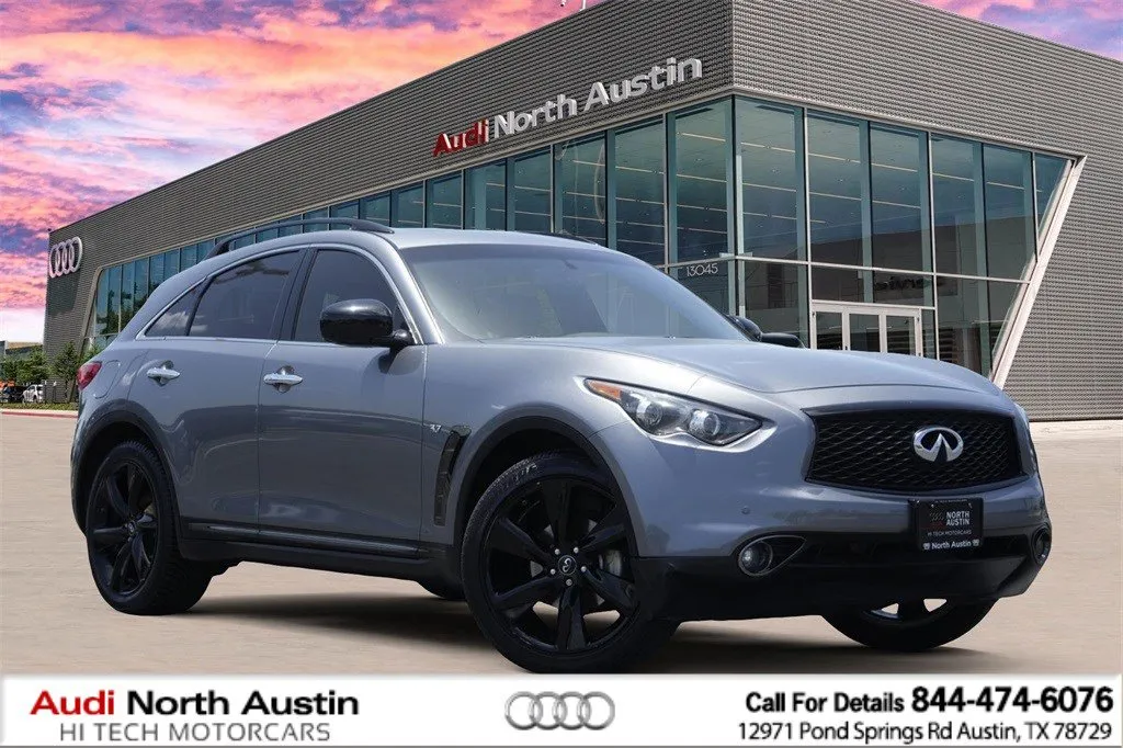 Gray 2017 INFINITI QX70 for sale in Austin, TX