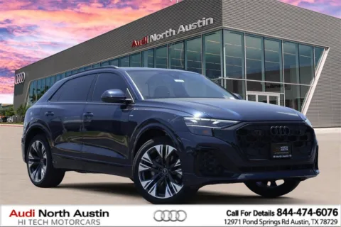 Blue 2025 Audi Q8 Premium Plus for sale in Austin, TX