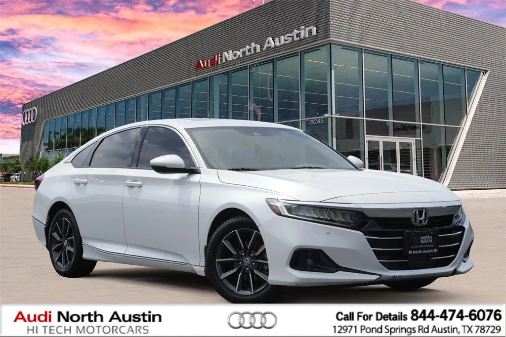 White 2021 Honda Accord Sedan EX-L for sale in Austin, TX
