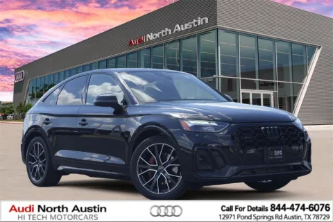 Black 2022 Audi SQ5 Sportback Premium Plus for sale in Austin, TX