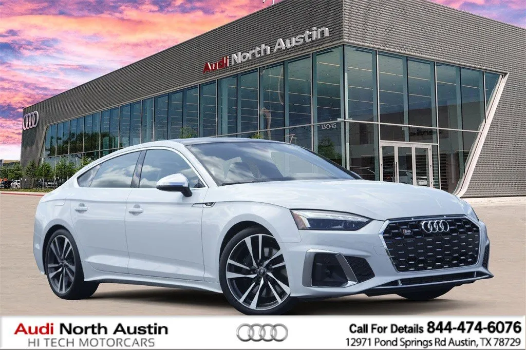 White 2024 Audi S5 Sportback Premium Plus for sale in Austin, TX