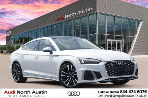 White 2024 Audi S5 Sportback Premium Plus for sale in Austin, TX