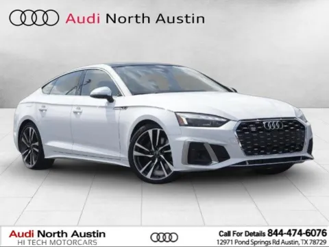 White 2024 Audi S5 Sportback Premium Plus for sale in Austin, TX