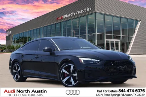 Black 2023 Audi A5 Sportback S line Premium Plus for sale in Austin, TX