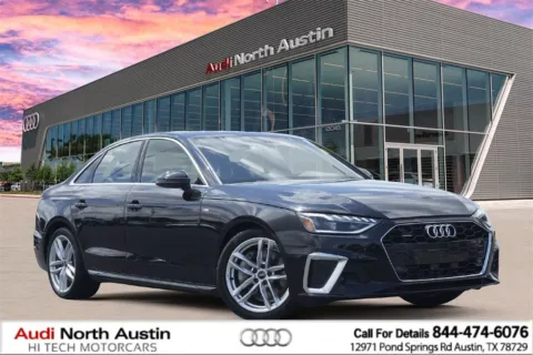Black 2023 Audi A4 Sedan S line Premium Plus for sale in Austin, TX