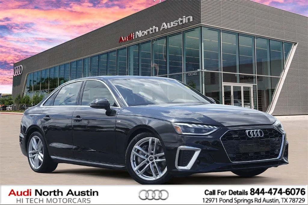 Black 2023 Audi A4 Sedan S line Premium Plus for sale in Austin, TX