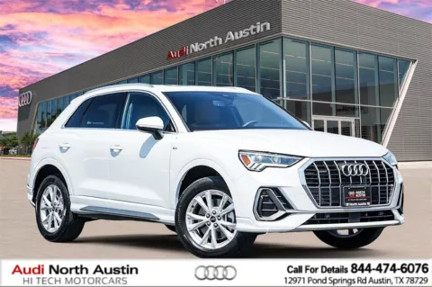 White 2025 Audi Q3 S line Premium for sale in Austin, TX