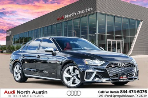 Black 2022 Audi S4 Sedan Premium Plus for sale in Austin, TX