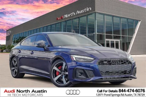 Blue 2022 Audi A5 Sportback S line Premium Plus for sale in Austin, TX