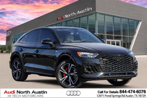 Black 2025 Audi Q5 Sportback S line Premium Plus for sale in Austin, TX