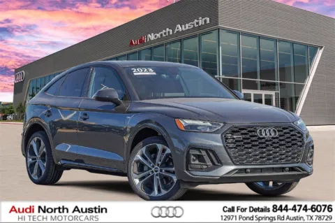 Gray 2023 Audi Q5 Sportback S line Premium Plus for sale in Austin, TX