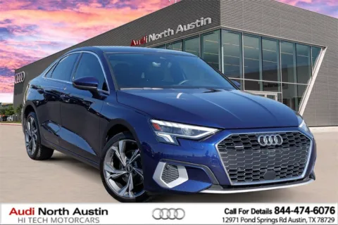 Blue 2022 Audi A3 Premium Plus for sale in Austin, TX