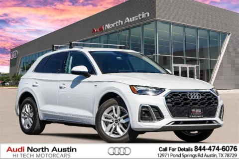 White 2022 Audi Q5 S line Premium for sale in Austin, TX