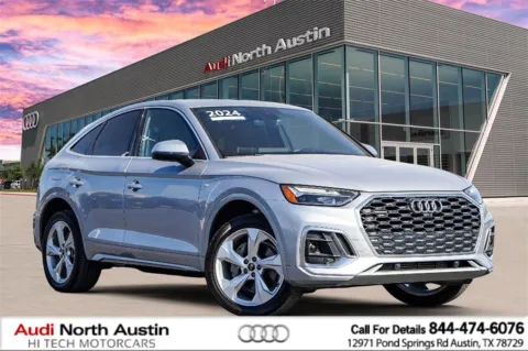 Silver 2024 Audi Q5 Sportback S line Premium Plus for sale in Austin, TX