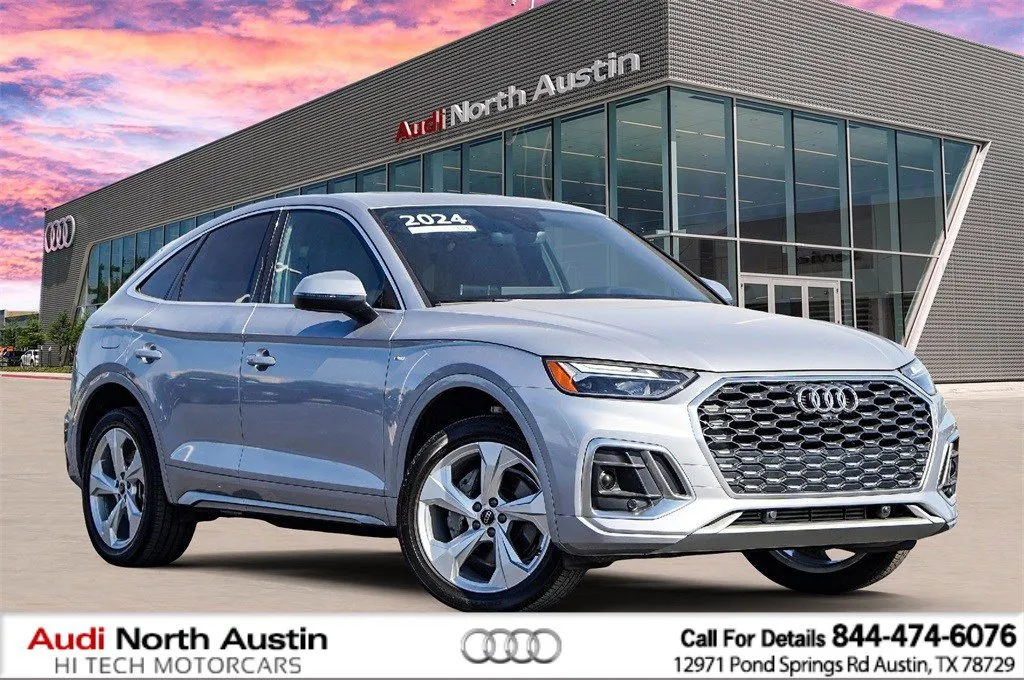 Silver 2024 Audi Q5 Sportback S line Premium Plus for sale in Austin, TX