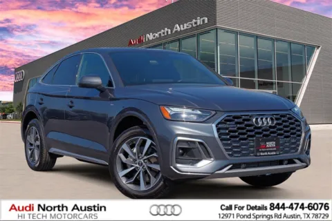 Gray 2023 Audi Q5 Sportback S line Premium for sale in Austin, TX
